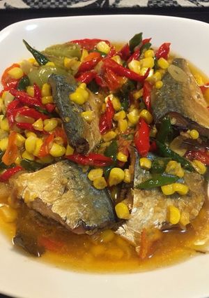 Foto resep Oseng ikan asin peda jagung manis