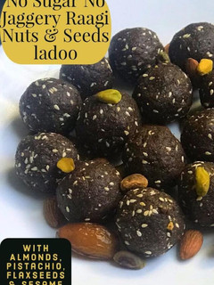 A picture of No Sugar Raagi Nuts Ladoo.
