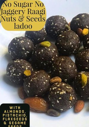 A picture of No Sugar Raagi Nuts Ladoo.