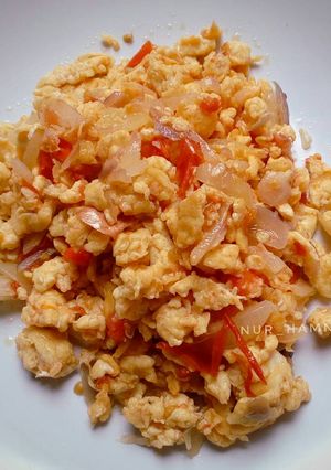 Foto resep Telur cah tomat