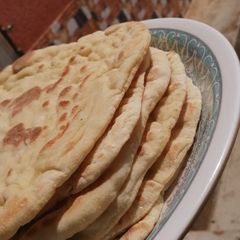 A picture of Naan bread.