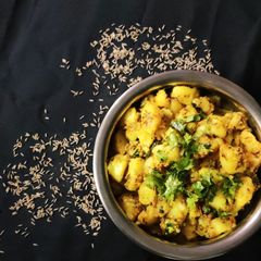 A picture of Jeera Aloo.