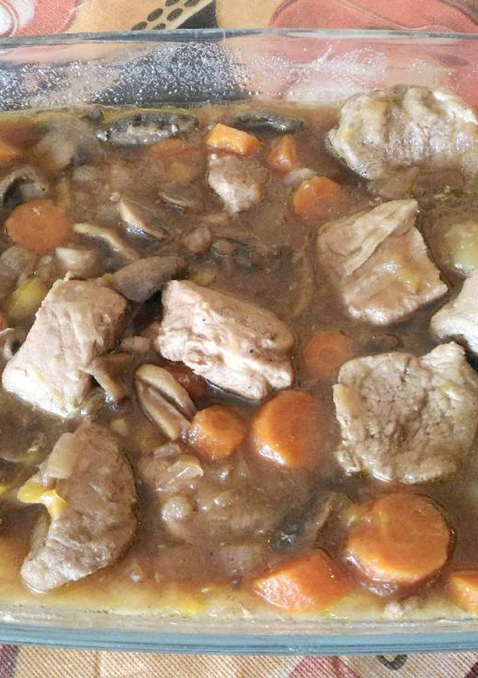 Una foto de Guisado de solomillo de cerdo a la cerveza negra
