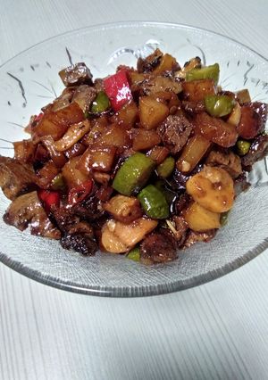 Foto resep Sambal goreng kentang,ati ayam,pete tanpa santan