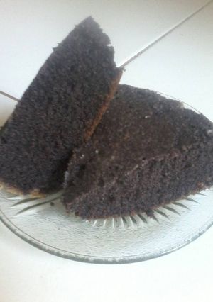Foto resep Bolu ketan hitam magic com simple