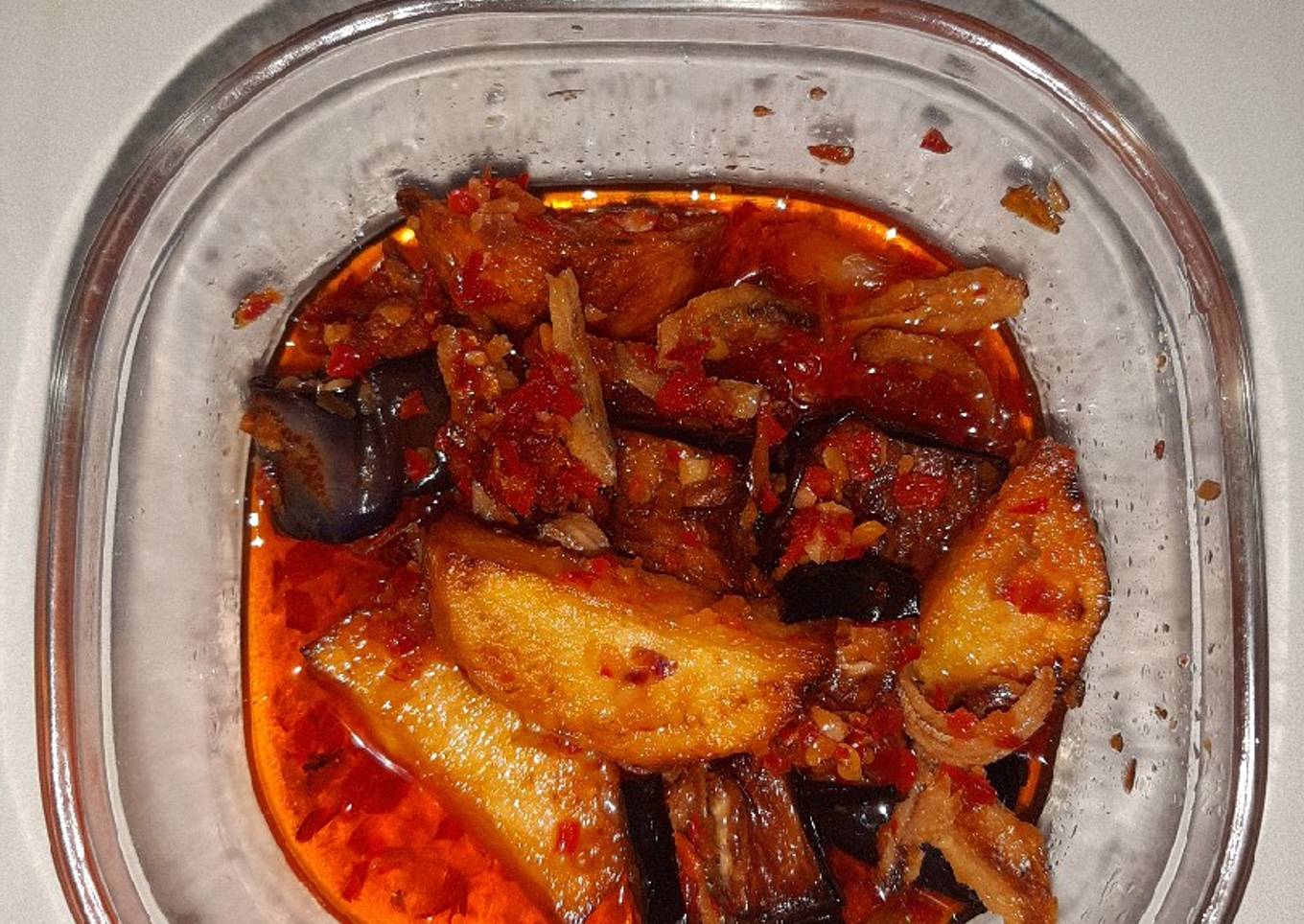 Goreng Teri Terong Kentang Balado