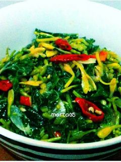 Foto resep Tumis Daun dan Bunga Pepaya #BikinRamadanBerkesan
