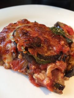 Melanzane al Forno - sült padlizsán paradicsommal recept fotója