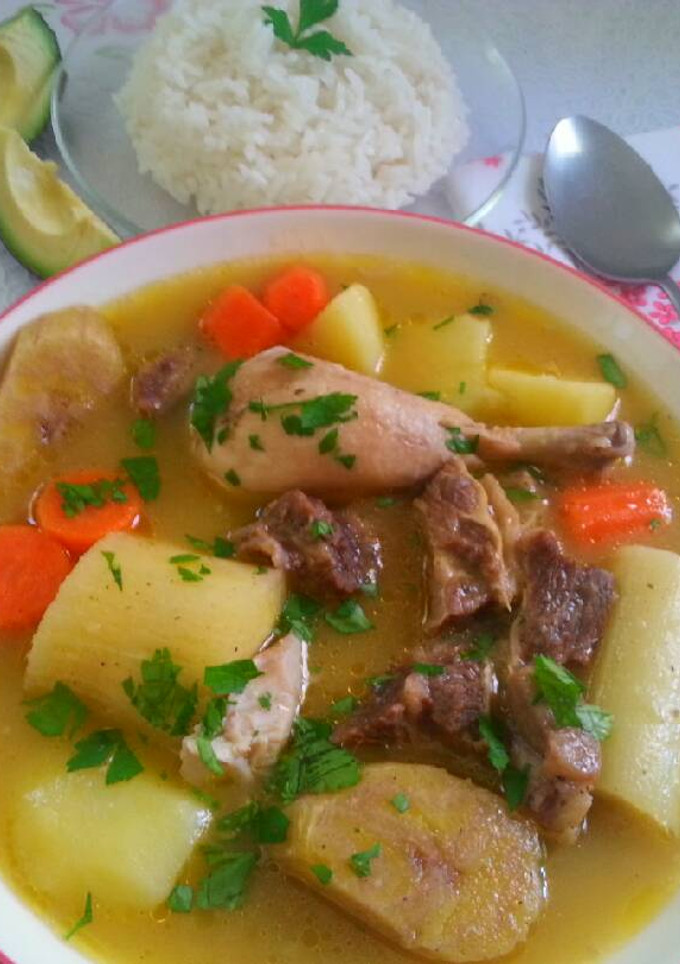 Una foto de Sancocho a la criolla