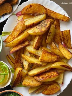 صورة لوصفة بطاطا ودجز 🤤