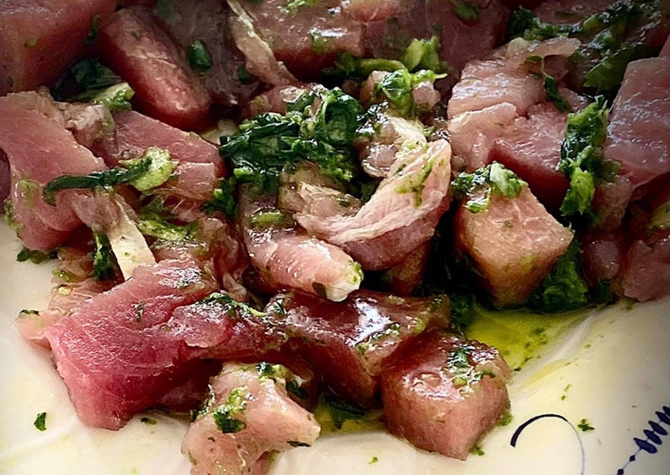 Pesto de thon cru