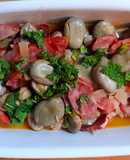 Favas com Bacon e Chouriço