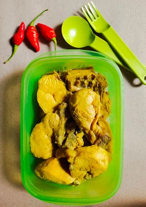 Foto resep Ayam Ungkep Bumbu Kuning