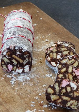 Une photo de Saucisson au chocolat