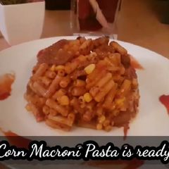 A picture of Sausage corn macaroni pasta.