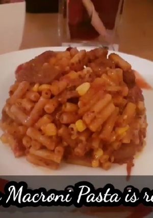A picture of Sausage corn macaroni pasta.