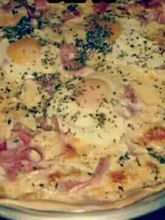 Una foto de Tarta de jamón y queso súper rápido
