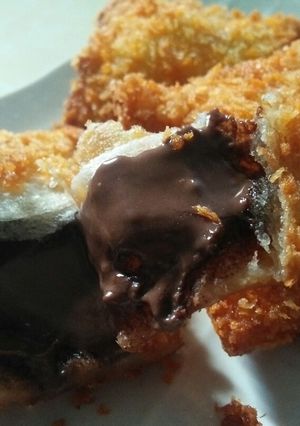 Foto resep 94. Fried Toast with choco hazelnut filling