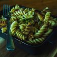Dry Roasted Fussili in sautéed vegetables