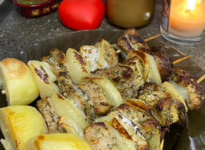Фото Шашлики зі свинячої вирізки в духовці😋.