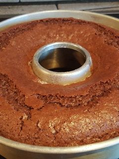 Una foto de Bizcocho de chocolate sin huevo