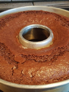 Una foto de Bizcocho de chocolate sin huevo