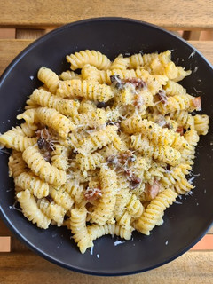 Una foto de Carbonara original