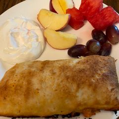 A picture of Sweet and creamy fruit dip.