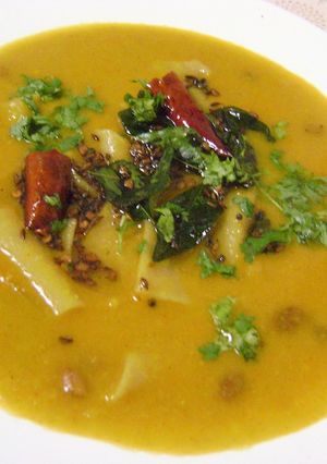 A picture of Dal Dhokli.