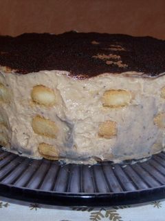 Gesztenyés tiramisu torta recept fotója