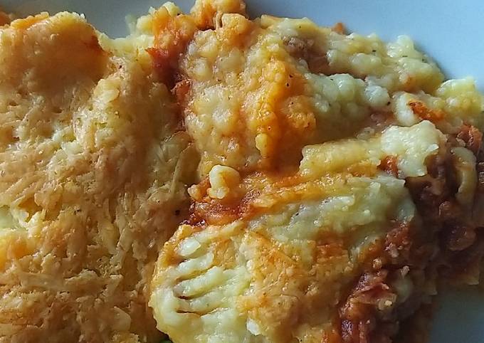 Spiced Cottage Pie with Cheese