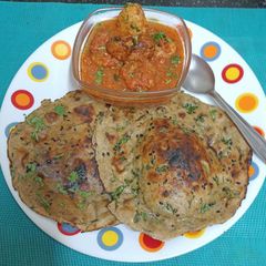Multigrain Minty Tandoori Roti A picture of Multigrain Minty Tandoori Roti.