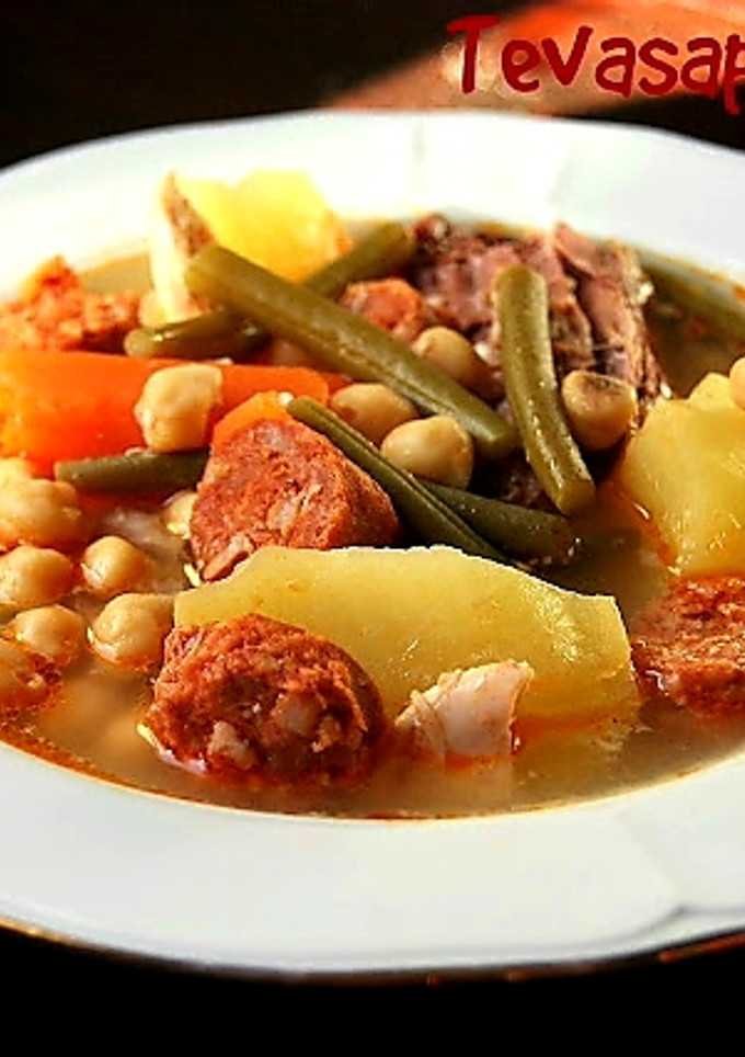 Una foto de Cocido de puchero (cocina de aprovechamiento)