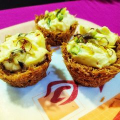 A picture of Vermicelli Cup with Kesar Pista Shrikhand.