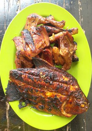 Foto resep 242. AYAM DAN IKAN BAKAR SANTAN