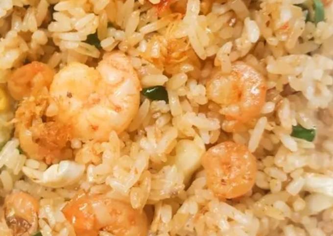 Resep Sahur Mudah Nasi goreng udang