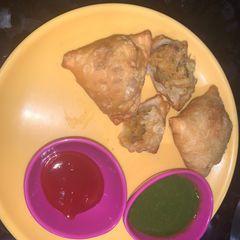 Samosa-Raw banana samosa-jain samosa A picture of Samosa-Raw banana samosa-jain samosa.