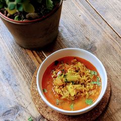 A picture of Shirali / Rigde Gourd Curry.