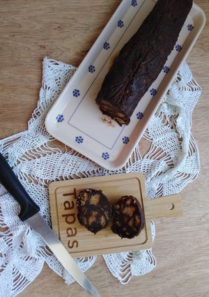 Foto di Salame dolce al cioccolato senza uova