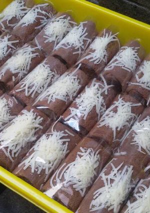 Foto resep Dadar gulung pisang coklat ala dapur ma2 AA