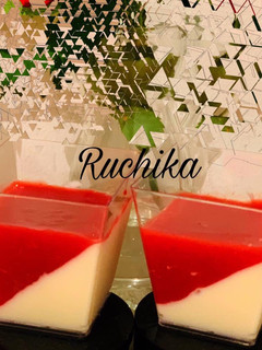 A picture of Strawberry Panna Cotta.
