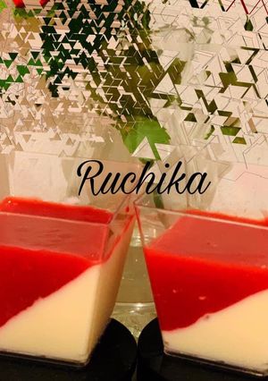 A picture of Strawberry Panna Cotta.
