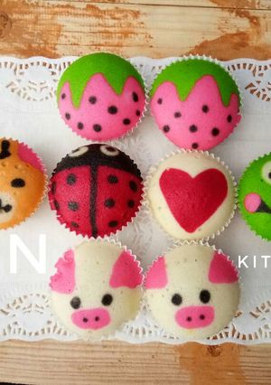 Foto resep Bolu kukus karakter/fancy