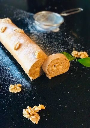 Foto de Torta de noz com creme fit