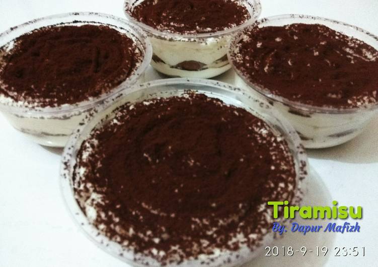 Bahan mengolah Tiramisu Irit Pelit, tapi rasa Elit😂, Enak