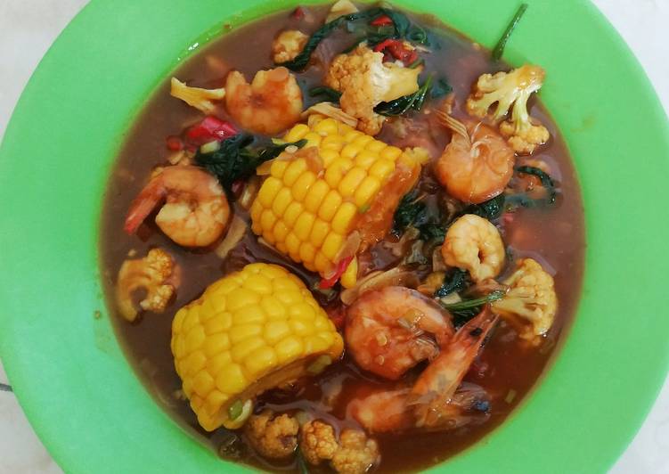 Resep Udang saus padang Anti Gagal