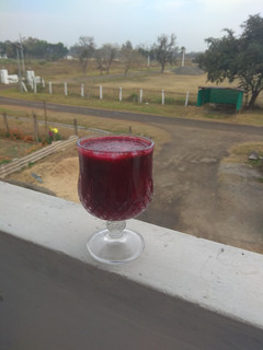 A picture of Healthy vegetable juice.
