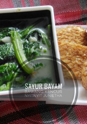Foto resep Bobor bayam bawang kencur