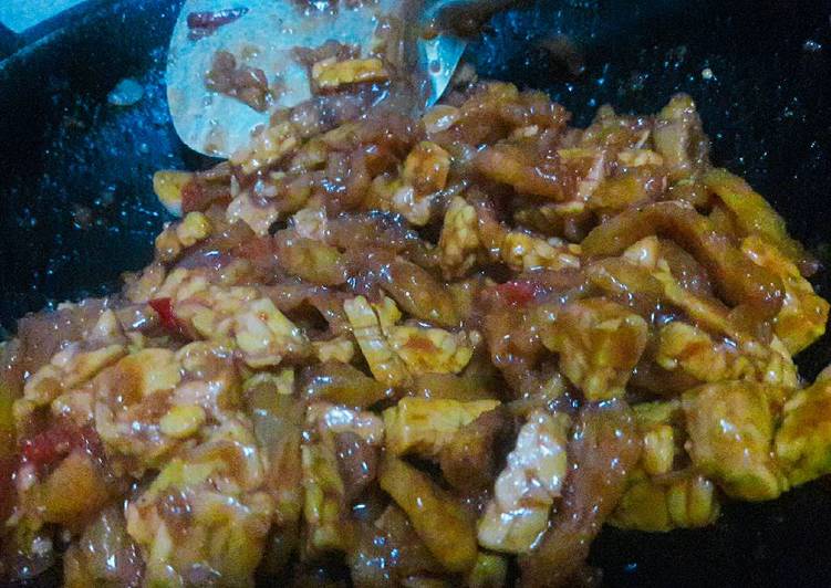 Cakwe tempe masak kecap