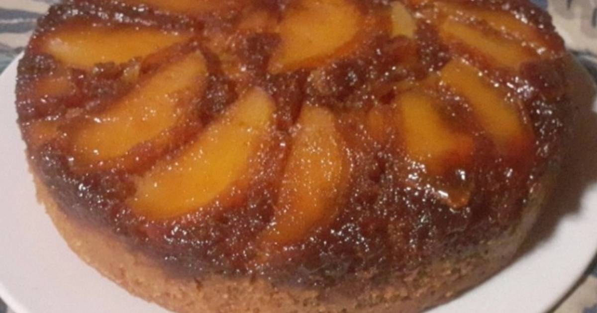 Torta de manzana invertida con aceite 🍎 Receta de Elii 🌈- Cookpad